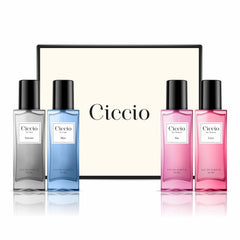 Ciccio Luxury Unisex Eau De Parfum Gift Set 4x 0.6 Fl.oz. | Blue + Intense + Luxe + Sin | Long Lasting Fragrances