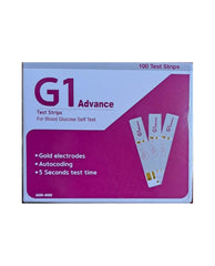 G1 Advance Blood Glucose Test Strips - 100 Strips | Compatible With Alere G1