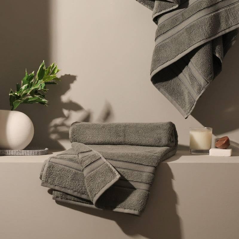 Esq Living Egyptian Large Size Cotton Bath Towel 600 Gsm | Soft & Skin Friendly Towels For Bath, Travel, Gym, Beach Pool & Yoga (Dusty Olive)
