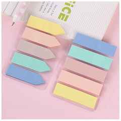 Sticky Note, Pastel Color Soft Memo Arrow Flag Index Mini Text Highlighter Strips - Set Of 2