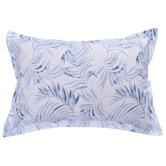 Cotton Single Bedsheets With 1 Pillow Covers - 55 X 88 Inches, Blue Nova & White | Ideal For House - Bedroom, Guest Room, Perfect Gift For Festivals
