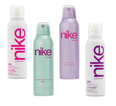 Nike Ultra Pink, A Sparkling Day, Loving Floral & Ultra Purple Woman Eau De Toilette Deodorant 800ml 27.0 Fl.oz. | Perfect Birthday Gift Set