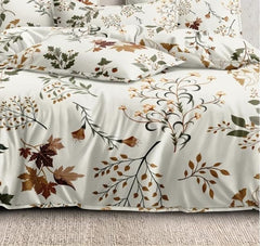 Queen Size Double Bedsheet With 2 Pillow Cover - Size 60 X 78 X 10 Inches, White | Cotton Elastic Fitted All Around Bedsheet - Breathable & Wrinkle Free