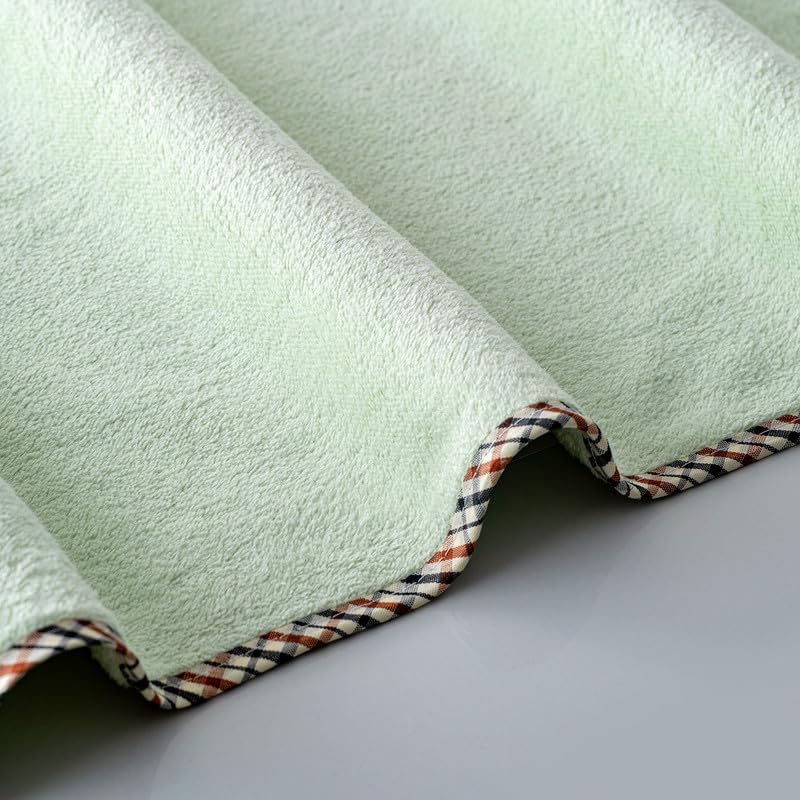 Spread Spain Microfiber Bath Towel 360 Gsm | Bath Towel For Men & Women Extra Soft Plush & High Absorbent | Set of 2 (Olive)