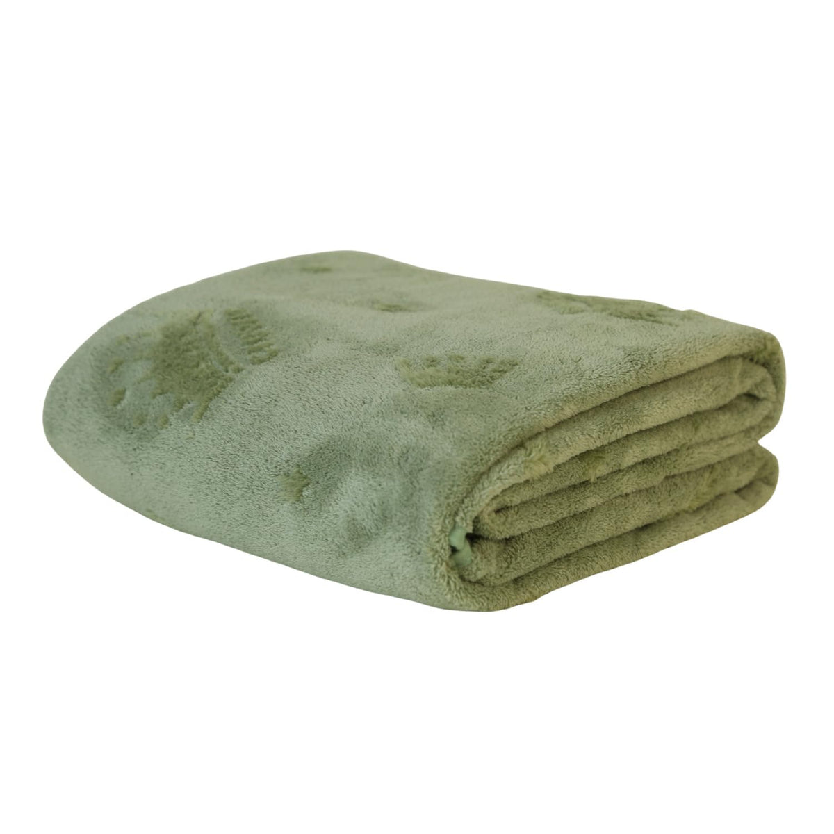 Hanker Ultra Luxury Bath Towel 500 Gsm | Super Soft On Skin, Luxurious Fabric, Pure Polyamide (Green Bliss Feather Pattern)