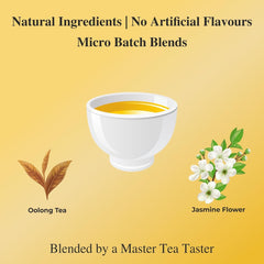 San-Cha Jasmine Oolong Tea - 50gm, 1.7 Ounce | Boosts The Metabolism, Rich In Antioxidants - Creamy & Earthy Whole Leaf Tea | Low Caffeine