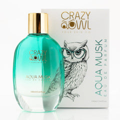 Crazy Owl Aqua Musk Eau De Parfum 100ml 3.4 Fl.oz. Premium Long Lasting Luxury Unisex Perfume