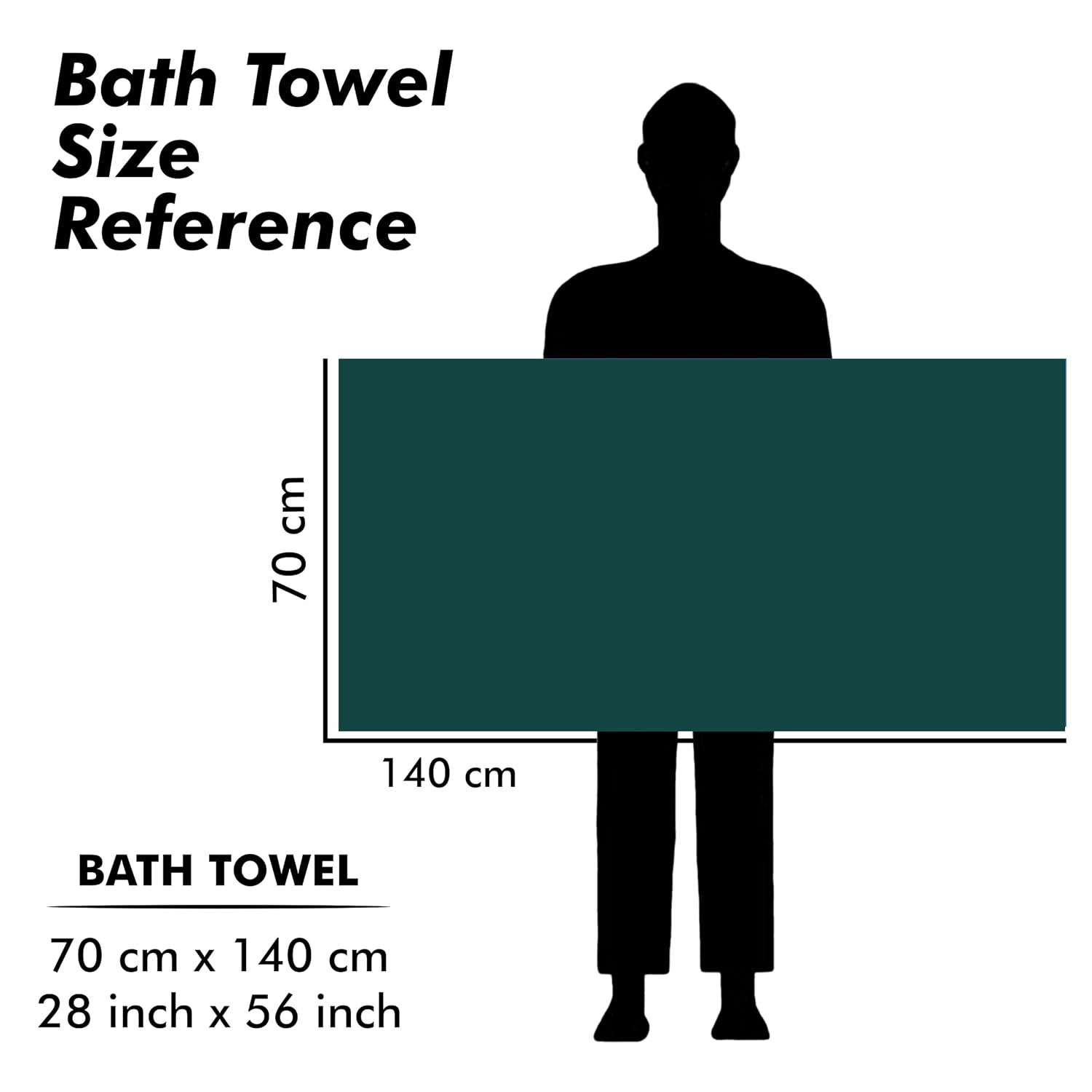 Urbanleaf Microfiber Large Bath Towel 350 Gsm | Quick Dry Super Absorbent Bath Towel For Men & Women (Green - Stripe)