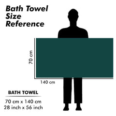 Urbanleaf Microfiber Large Bath Towel 350 Gsm | Quick Dry Super Absorbent Bath Towel For Men & Women (Green - Stripe)