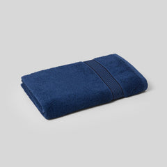 Kopa Quick Dry 100% Cotton Soft Terry Bath Towel 380 Gsm | Quick Dry 100% Cotton Super Absorbent, Lightweight (D'Ross) Bath Towel (Navy Blue)