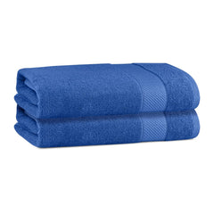Himeya Bamboo Bath Towels 800 Gsm | Large Soft & Highly Absorbent, Eco-Friendly Design For Ultimate Comfort & Quick Drying -Ocean Blue (Pack Of 2)