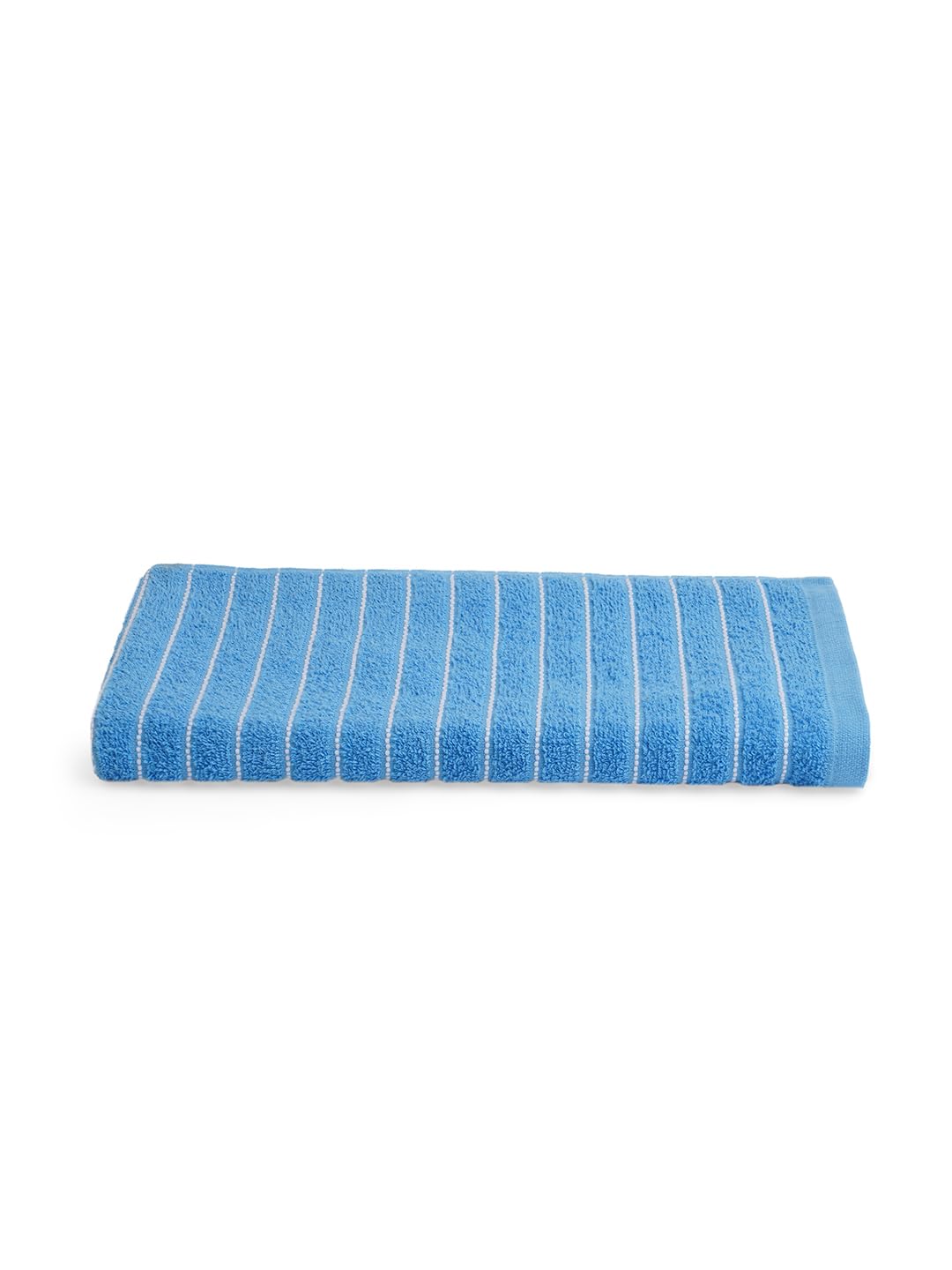 Welspun 2 In-1 100% Cotton 400 Gsm Bath Towel (Royal Blue)