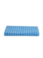 Welspun 2 In-1 100% Cotton 400 Gsm Bath Towel (Royal Blue)