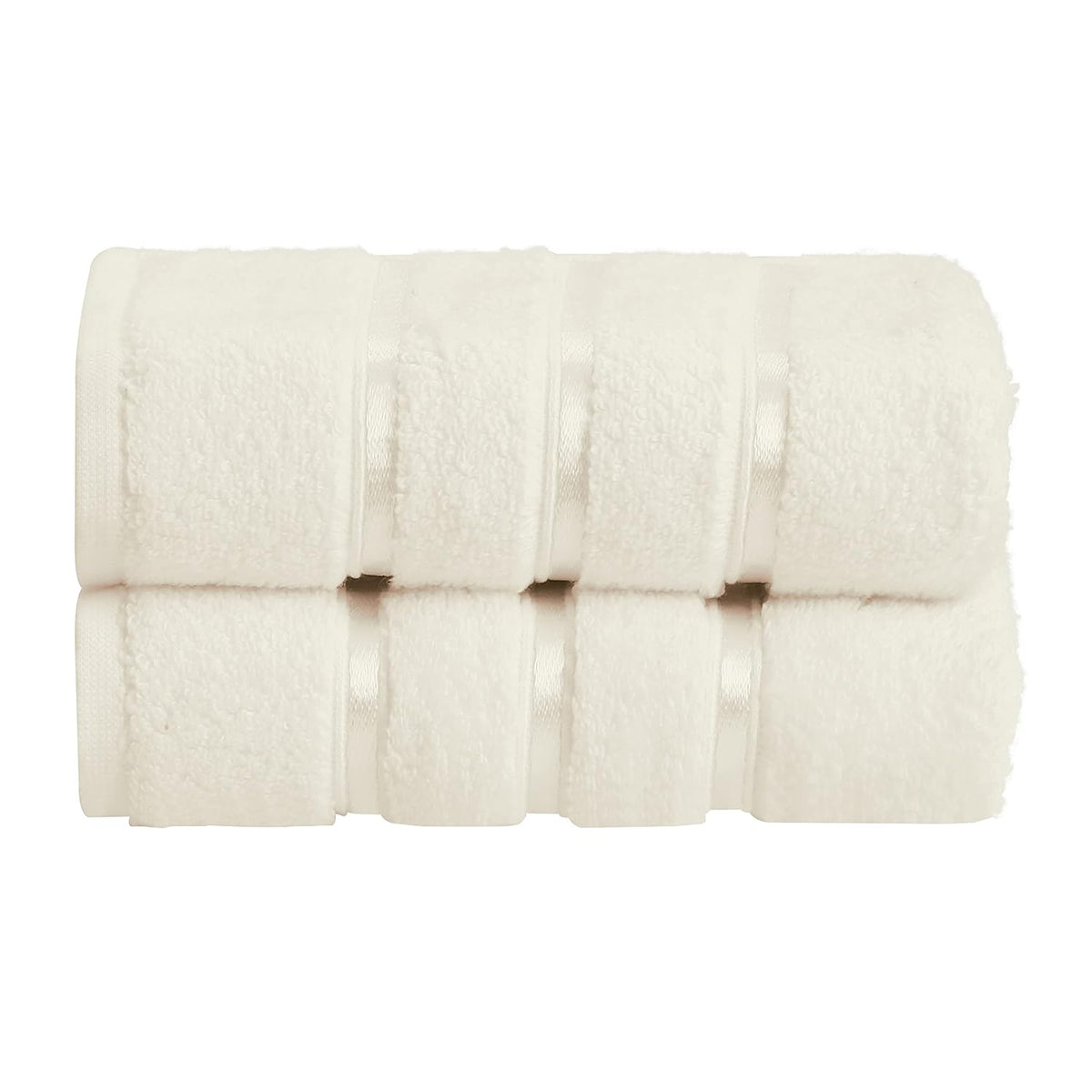 Spread Spain 100% Cotton Hand Towel 600 Gsm | Soft, Fluffy, Super Absorbent & Quick Dry Towels For Pool, Spa & Gym (Cream) -Set Of 2