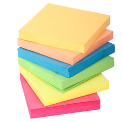 Sticky Notes 5 Colors Fluorescent Paper Self Adhesive & Removable | Pack Of 5 X 100 Sheets