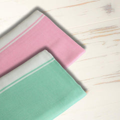 Aero Weav Ultra Lightweight Bamboo Bath Towel 200gsm | Compact, Portable & Less Than Skin-Friendly & Eco-Friendly Travel Towel (Baby Pink & Peppermint)