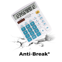 Bambalio 12 Digits Electronic Calculator (Blue) 3 Years Warranty BL-700 | 112 Steps Check & Correct