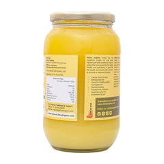 Pure Natural A2 Gir Cow Ghee By Shiva Organic | High In Protein Fiber & Healthy Delicious Desi Ghee Good For Dishes | (1 Litr) 33.8 Ounce | Jar Pack