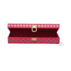 Designer Rectangular Shaped Cash Box, Shagun Box, Gift Box, Gaddi Box, Jewellery Box, Shagun Envelope In Floral Design, Colour - Pink