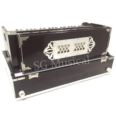 Harmonium With 42-Keys, 9 Stopper, 7 Bellow, Two Reed (Bass-Male), 3.5 Octave, Coupler, Chudidaar With Padded Carry Bag