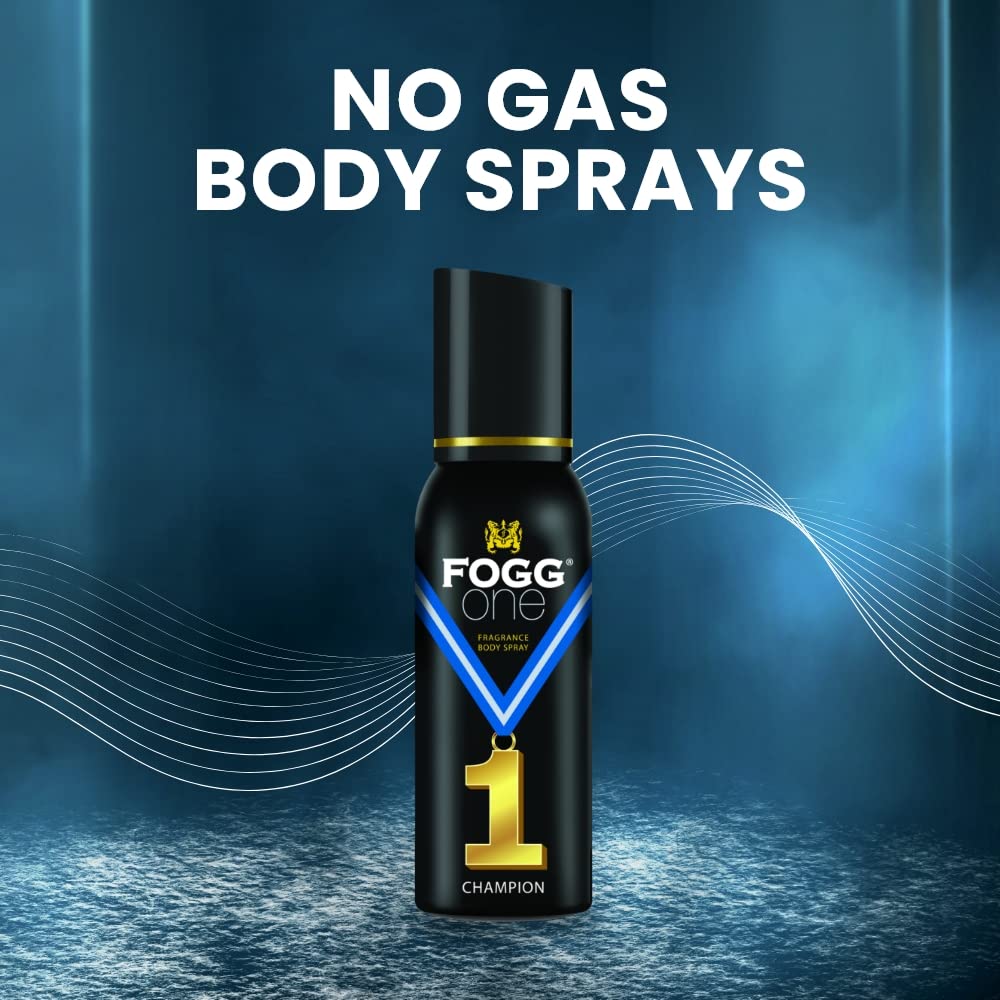 Fogg Fragrance Body Spray One Champion For Men 120 Ml 4 Fl.oz. | Perfect Gift For Boyfriend