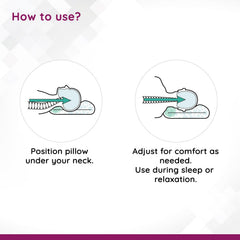 Orthopedic Cervical Pillow, Spondylitis Neck Pain Relief, Anti Snoring Sleeping, Cream Slik | Regular Pillow, Adjustable, Neck Brace Extra Support Relieves Pain & Pressure In Spine, Soft Pillow