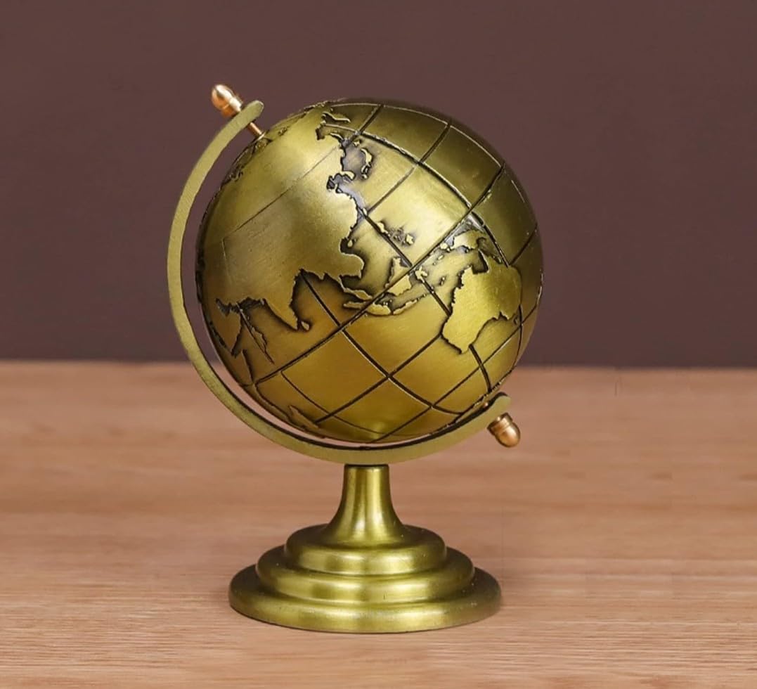 Statue Study Office Desk Decor Showpiece Gift Decoration Accessories For Home (The Globe Statue), Pack Of 1