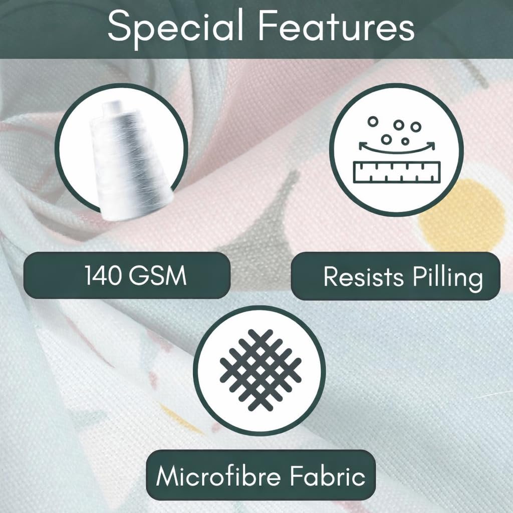 Includes 1 Queen Size Bedsheet With 2 Matching Pillow Covers - 90 X 100 Inches, Multicolor | Ideal For Modern Indian Bedrooms, Guest Rooms, & Everyday Home Use