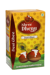 100% Pure Desi Ghee By Shree Dhenu | Healthy & Nutrients Protein Fibre Desi Ghee With Rich Aroma Good For Sweets | (1 Liters) 33.8 Ounce | Box Pack