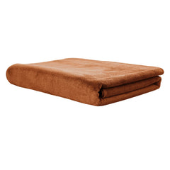 Hokipo Super Soft Microfiber Bath Towel 450 Gsm Large Caramel Brown (In-641-Br)