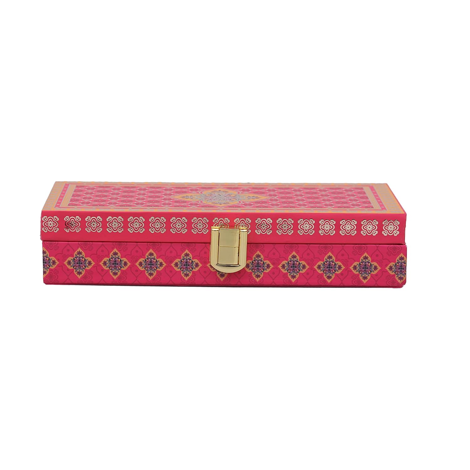 Designer Rectangular Shaped Cash Box, Shagun Box, Gift Box, Gaddi Box, Jewellery Box, Shagun Envelope In Floral Design, Colour - Pink
