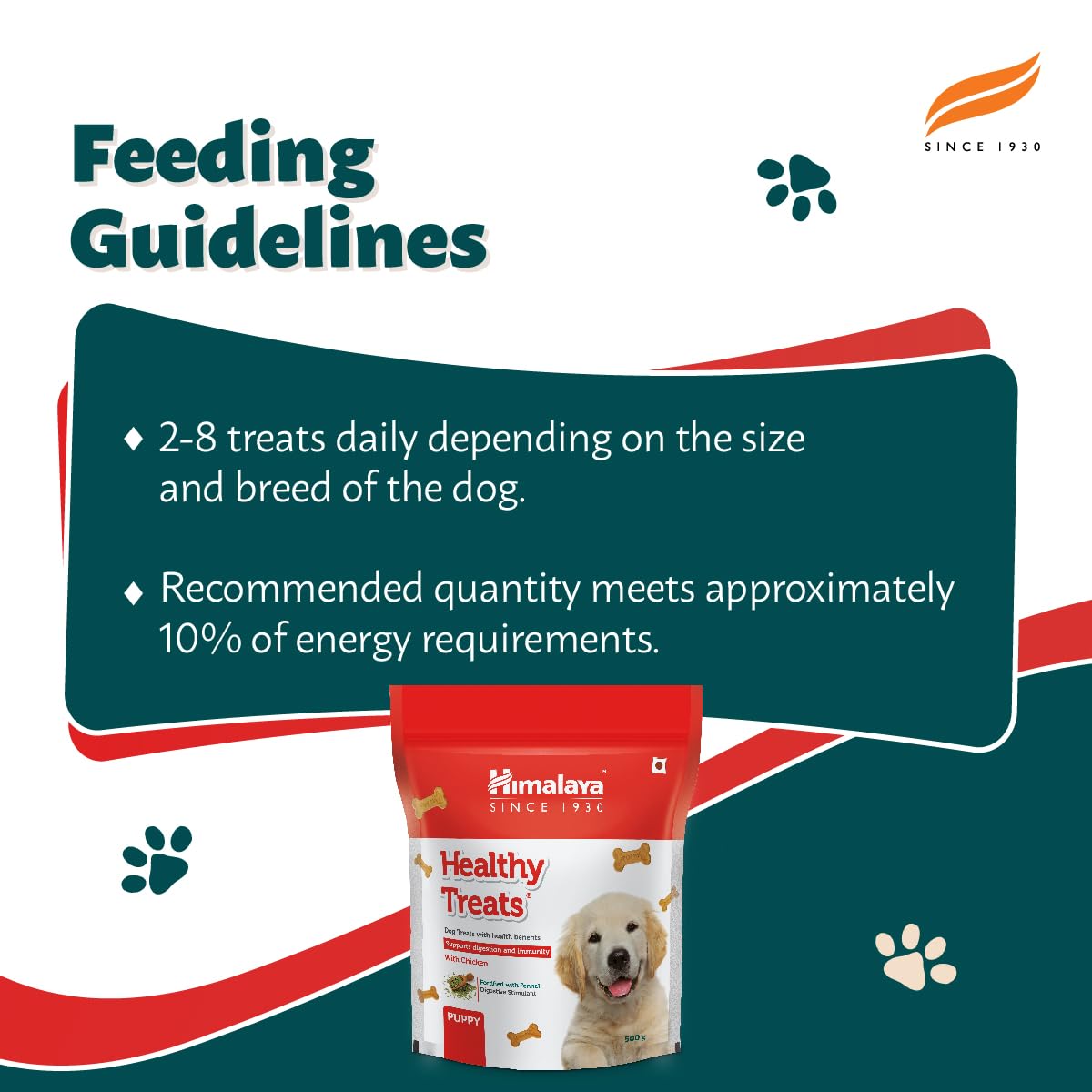 Himalaya Healthy Dog Biscuit Treats (Puppy), Chicken, Suitable For Puppies Age Up To 18 Months | 500gm