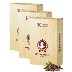 Royal Swag Ayurvedic & Herbal Cigarette, Clove Flavour Smoke Tobacco Free Cigarettes With Shot Helps In Quit Smoking - (30 Sticks, Shot-1)