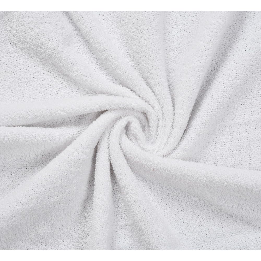 Dioris 100% Cotton Super Soft Bath Towel 600 Gsm | Ideal For Home, Gym & Spa Towel (White)