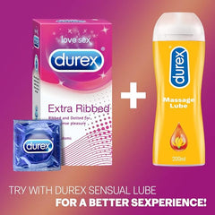 Durex Pleasure Packs 10 Count Pack Of 4, Extra Thin, Extra Time, Dots, Ribbed),play Vibrations Ring