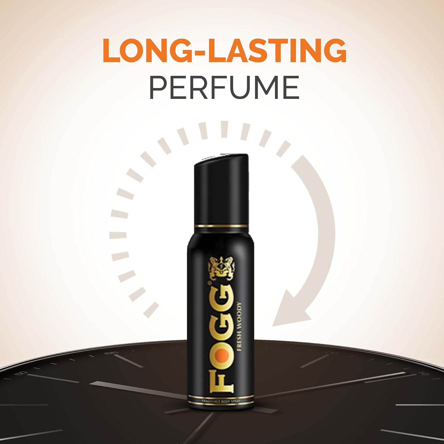 Fogg Fresh Woody Premium No Gas Deodorant For Men Long-lasting Perfume Body Spray 120 Ml 4 Fl.oz.