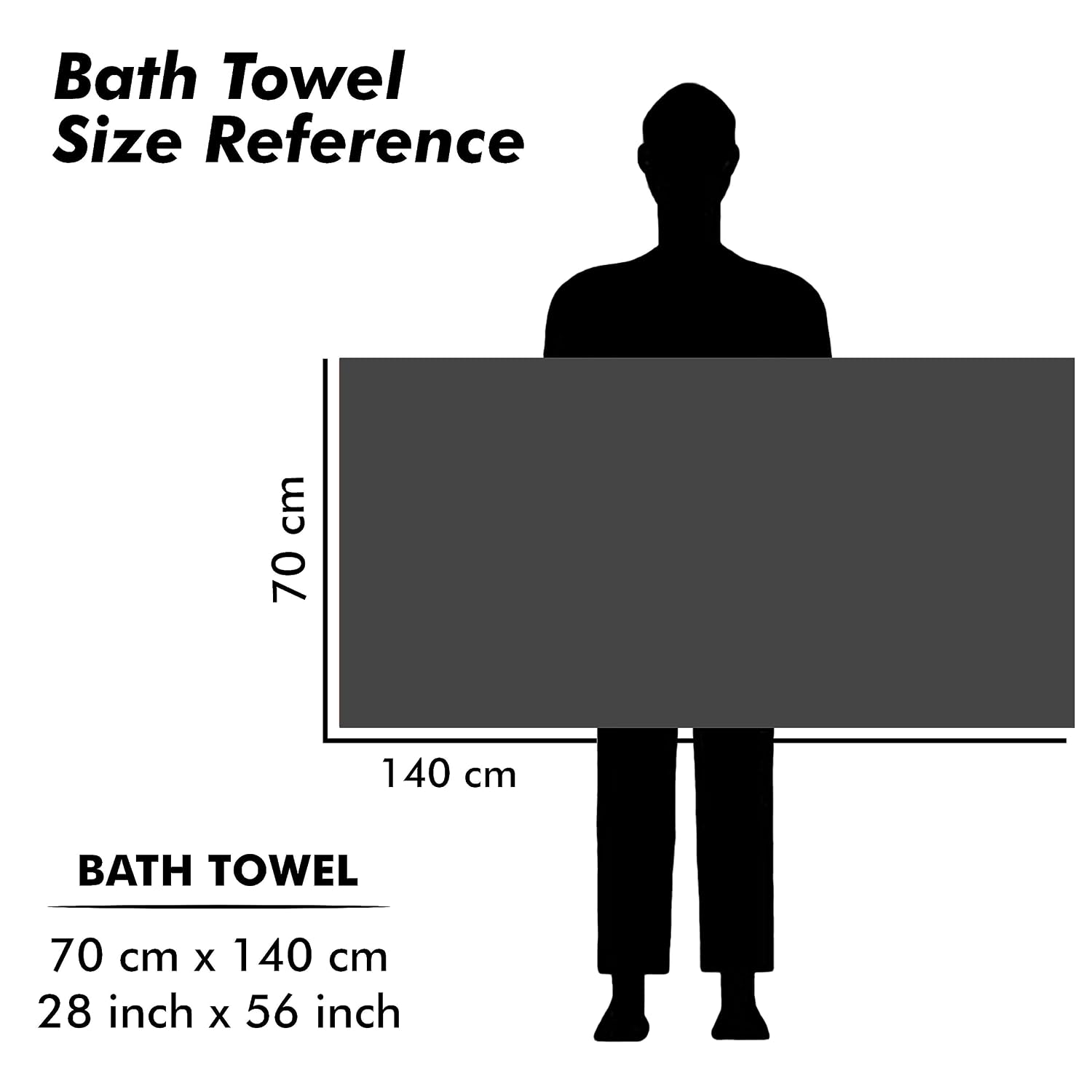 Urbanleaf Microfiber Large Bath Towel Quick Dry Super Absorbent Bath Towel | Towel For Bath, Travel, Gym, Beach, Pool & Yoga (Grey & Navy Blue)