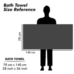 Urbanleaf Microfiber Large Bath Towel Quick Dry Super Absorbent Bath Towel | Towel For Bath, Travel, Gym, Beach, Pool & Yoga (Grey & Navy Blue)