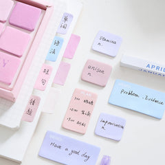 Sticky Notes Set - 210 Sheets | Unique Design With Paper For Organized Note | Purple