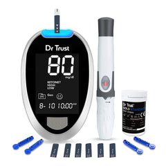 Dr Trust Fully Automatic Blood Sugar Testing Glucometer Machine With 60 Strips