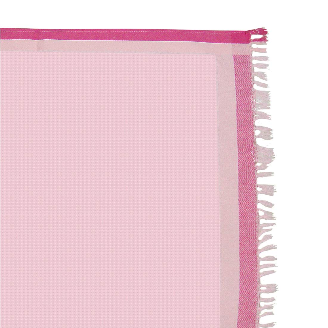 Athom Trendz Living Light Weight Cotton Premium Waffle Border Bath Towel 480 Gsm | Pack Of 2 (Multi10)