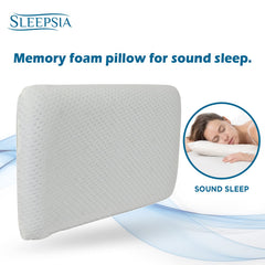 Cervical Memory Foam Pillow, White Pillow For Neck & Shoulder Pain, Standard Size - 23 X 13 X 4 Inch | Pillow For Back, Stomach, Side Sleepers, Washable Cover | Orthopedic Pillow - Pack Of 3