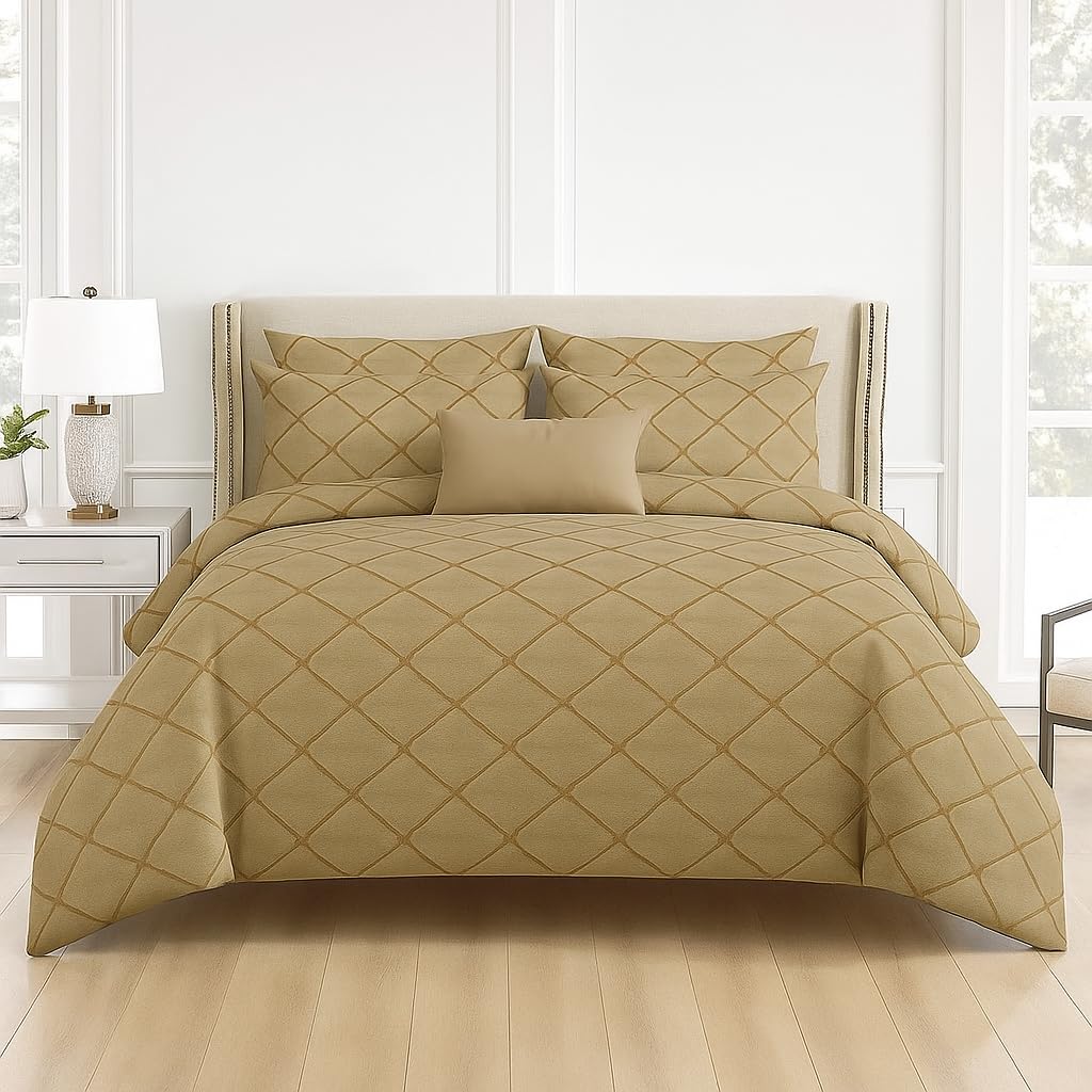 Double Bedsheet For Queen Size With 2 Matching Pillow Covers For Home - 90 X 100 Inches, Cream | Smooth Finish, Soft Touch & Breathable Comfort For Everyday Use
