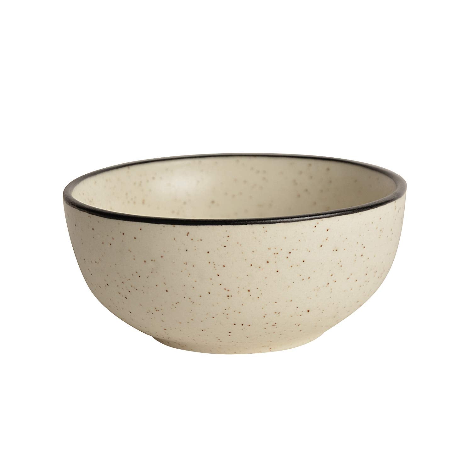 Ceramic Matt Finish Serving Bowls Set Of 6 - 200ml Each, White | Ceramic Salad Bowls - Ceramic Vegetable Serving Bowls