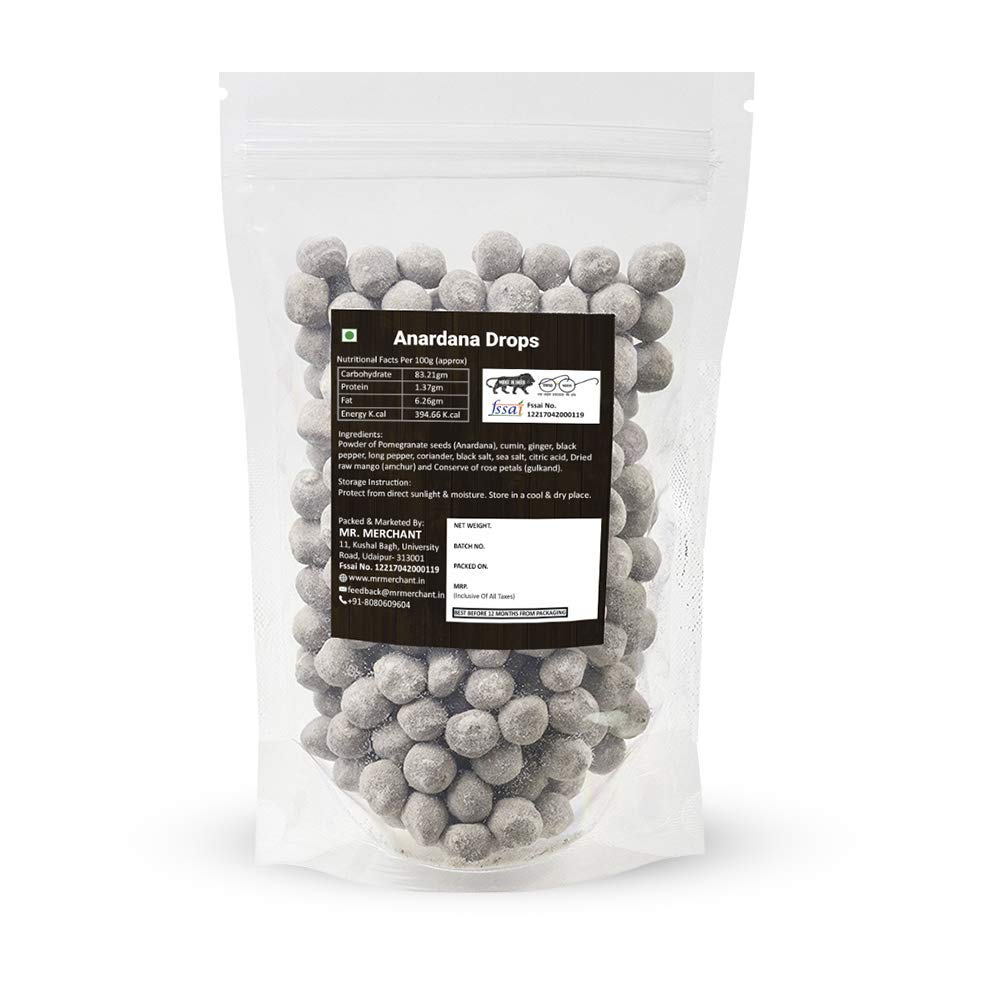 Mr. Merchant Anardana Drops 800gm, (400gm *2) | Anardana Goli Churan Mukhwas