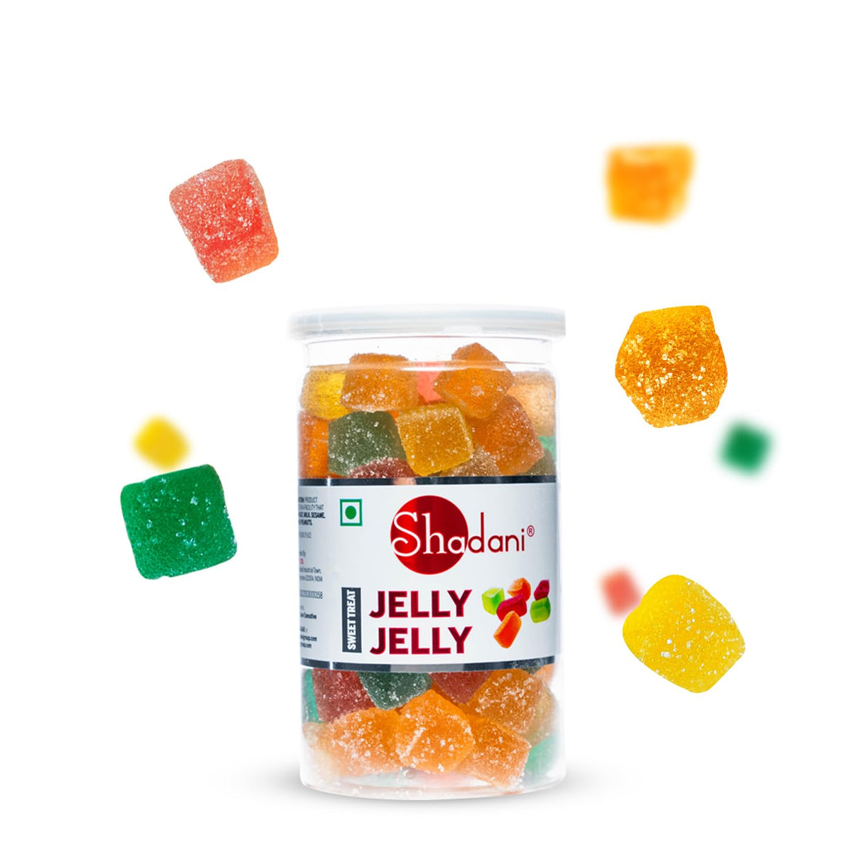 Shadani Jelly Can (230gm), Soft & Chewy Jellies Candy For Kids & Adults Mix Fruit Jellies-Candy