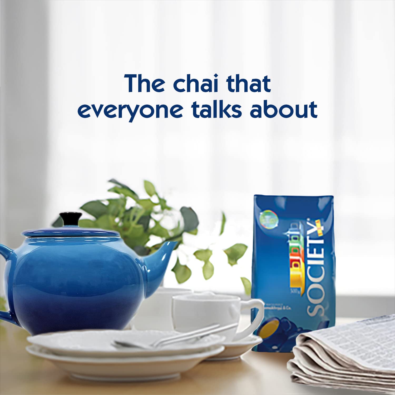 Society Twisted & Curled Leaf Tea - 500gm Pouch, 17.6 Ounce | Unique Blend Crafted For Chai Lovers Across India - Low Caffeine Chai Patti | Premium Ingredients For The Discerning Tea Drinker