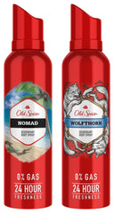 Old Spice Wolfthorn & Nomad No Gas Deodorant Body Spray Perfume 140ml Each 4.7 Fl.oz. | Perfect For Gifting  | For Men