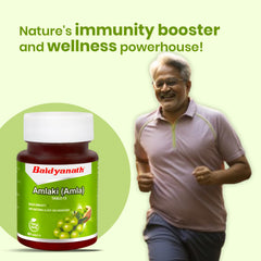 Baidyanath Amlaki Amla Natural Health Booster For Enhanced Hair, Skin, Digestive Health, Metabolism Support & Sugar Level Management | 60 Tablets , 100gm 0.2lbs