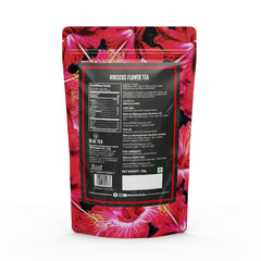 Blue Tea Hibiscus Herbal Tea - 30 Tea Bags | Enhances Skin Glow, Calms Skin Irritation - Gluten Free, Caffeine Free, Non-GMO | Zipper Packaging